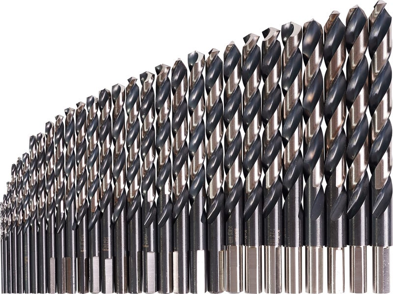 KnKut 29 Piece Drill Buddy Jobber Length Drill Bit Set with 3/8"" Reduced Shank - Image 2